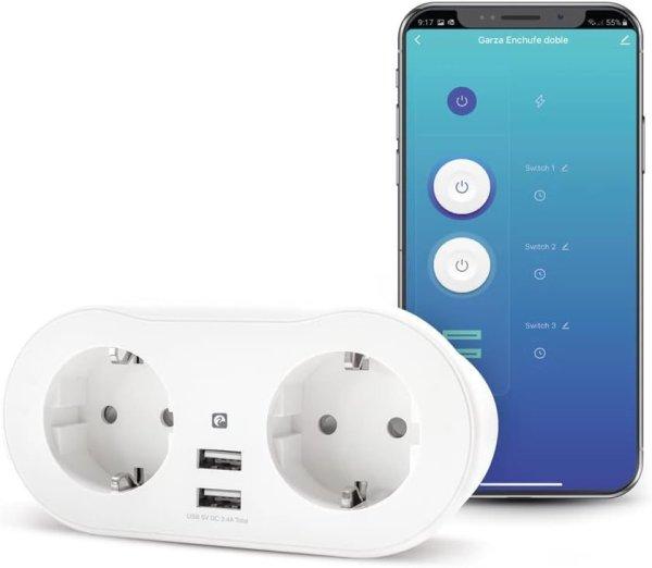 Garza Smart, Smart dupla Wifi csatlakozó 2 kimenettel és 2 USB porttal