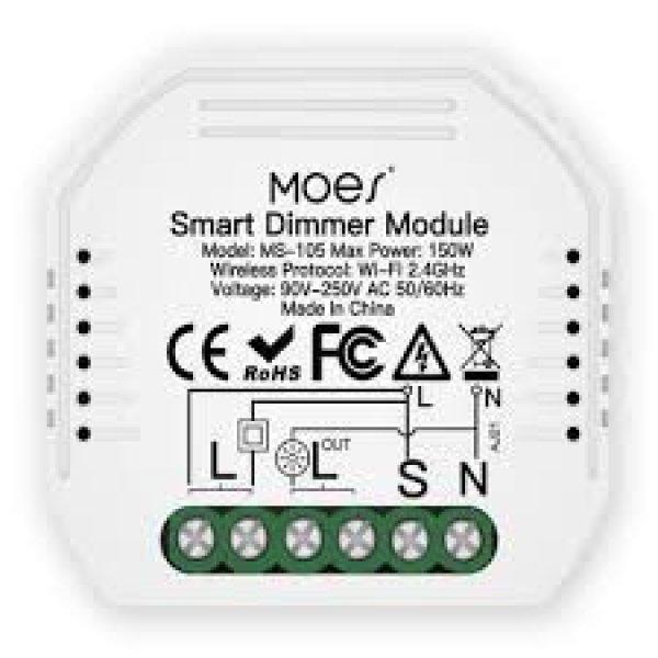 MOES WiFi 2 gangos fényerő-szabályozó kapcsoló modul DIY Smart Light LED
szabályozható megszakító relé