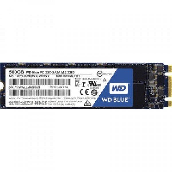 WD blue 3d nand sata ssd m.2 2280 500gb Csomagolássérült