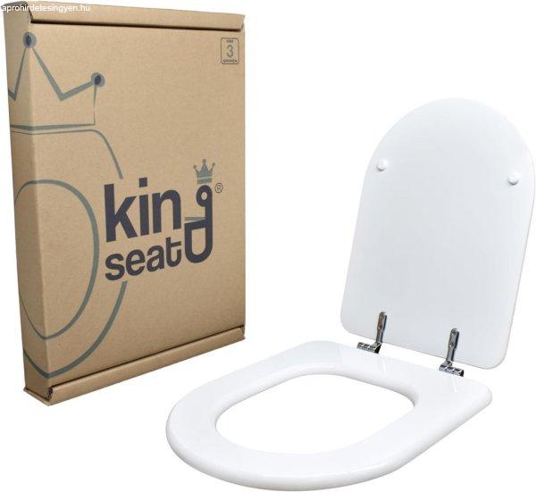 King Seat ?EM724Y Dolomit Clodia dedikált WC-ülőke, fényes
fehér-Csomagolás sérült