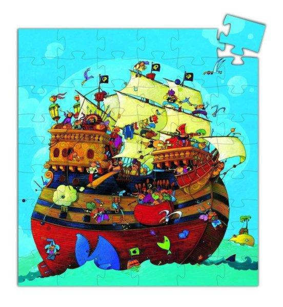 A rettenthetetlen Barbarossa kapitány és hajója, 54 db-os formadobozos puzzle
- Barbarossa's boat - 54 pcs - Djeco