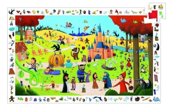 Mesék összeérése, 54 db-os megfigyelő puzzle - Tales - 54pcs - Djeco