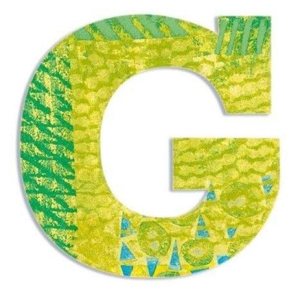 G - Pávás betű - G - Peacock letter - Djeco