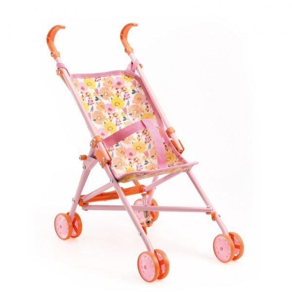 Játék babakocsi virágos - Szerepjáték - Stroller Flowers - 54 cm - DJ07841