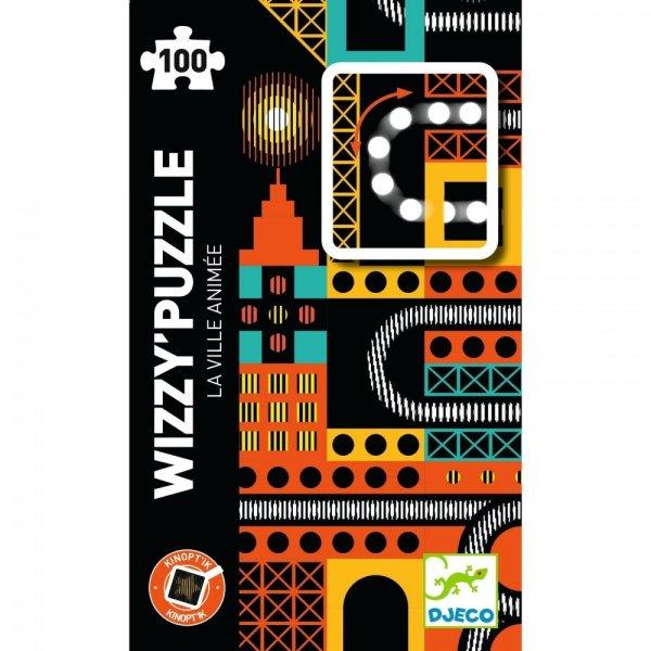 Nyüzsgő város - Optikai puzzle 100 db-os - The lively city - DJ07032