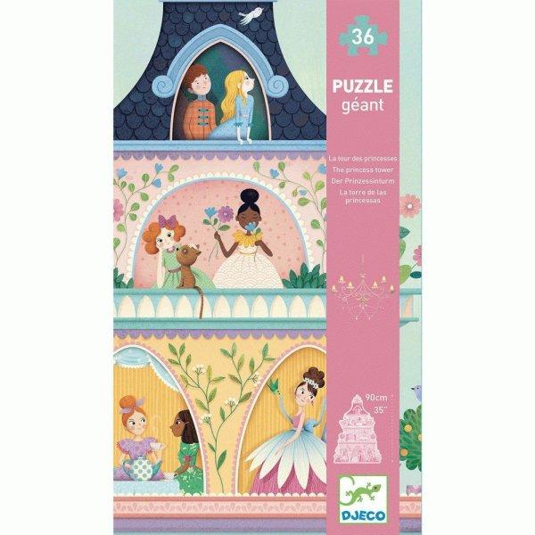 Hercegnők kastálya - Óriás puzzle 36 db-os - The princess tower Djeco -
DJ07130