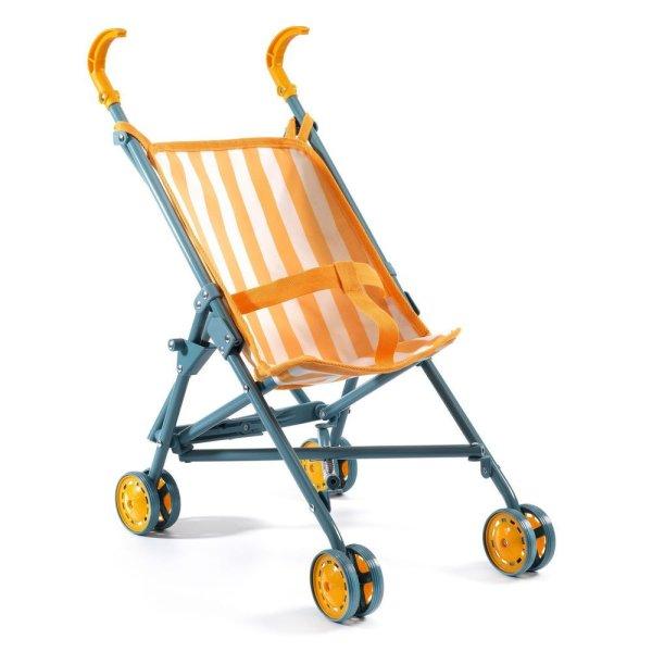 Narancssárság babakocsi 44 cm - Szerepjáték - Stroller Sunshine Djeco -
DJ07785