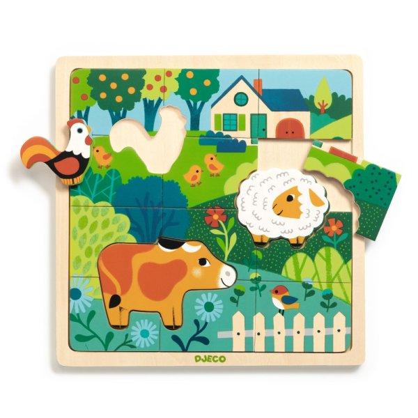 Boldog farm - Fa puzzle 15 db - Puzzlo farm - DJ01825