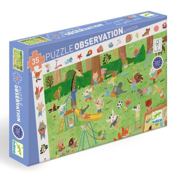 Kis barátok játszótere - Megfigyelő puzzle 35 db - Little friends'
garden - DJ07596