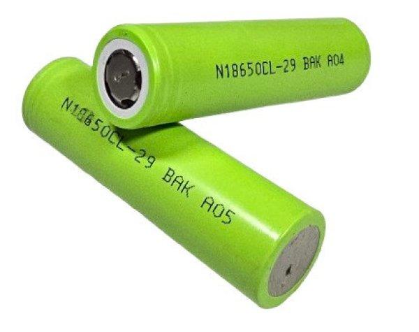 BAK 18650CL Li-ion akku 3,6V 2900mAh 8,25A PÖTTYÖS