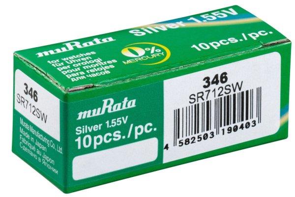 MURATA(Sony) 346 SR712SW ezüst-oxid gombelem 1,55V bl/1