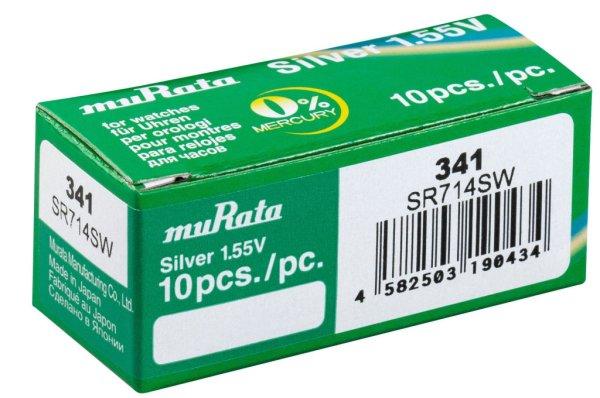 MURATA(Sony) 341 SR714SW ezüst-oxid gombelem 1,55V bl/1