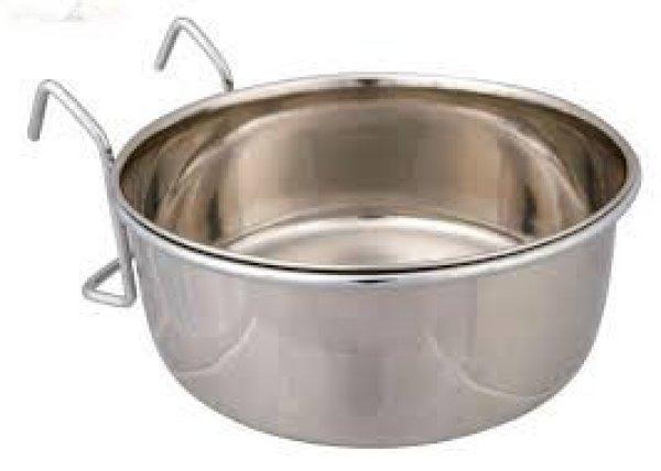 Trixi fém etető, itató tál 14,5 cm Átmérő 900 ml Akasztós (Trx5496 )