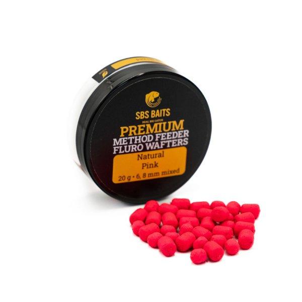 Sbs Premium Method Feeder Fluoro Wafters 6,8mm 20G - N-Butyric (pink)