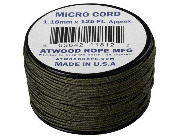 Helikon-tex Micro Cord 125FT ejtőernyős zsinór, 37,5 méter, olive drab