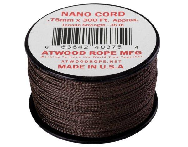 Helikon-tex Nano Cord 300FT ejtőernyős zsinór, 91 méter, barna