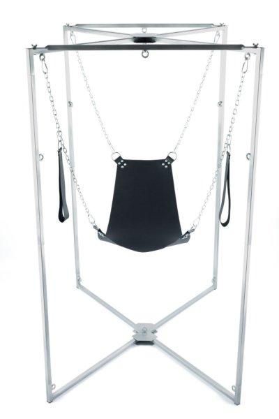 Kit Sling Cuir háromszög Noir Armature Grise