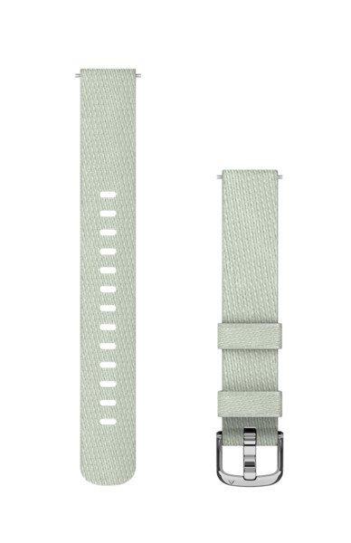 Óraszíj Garmin Lily 2 14mm nylon, zsálya, ezüst csattal (110-175mm)
Okosórához
