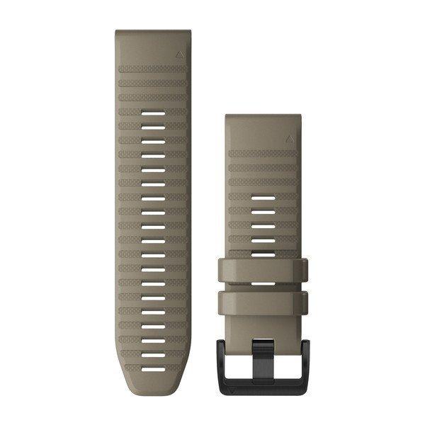 Óraszíj Garmin 26 mm sötét homokkő szilikon, fekete csat (QuickFit) Fenix
6X Okosórához