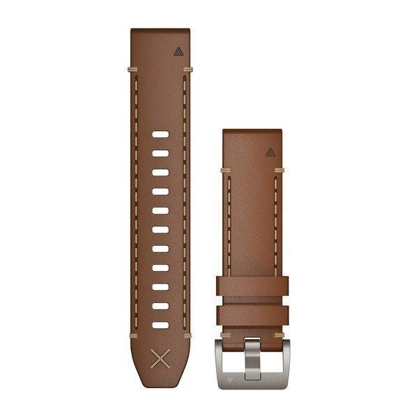 Óraszíj Garmin 22 mm barna olasz bőr, ezüst csat (QuickFit) MARQ
Okosórához