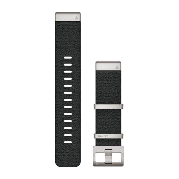 Óraszíj Garmin 22 mm fekete nylon, ezüst csat (Jacquard szövet) (QuickFit)
MARQ Okosórához