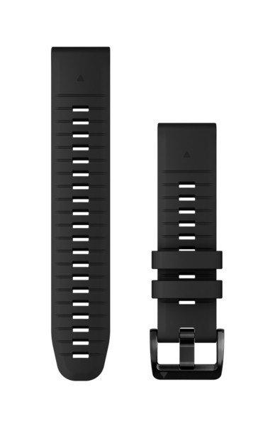 Óraszíj Garmin 22 mm fekete szilikon (QuickFit) Okosórához