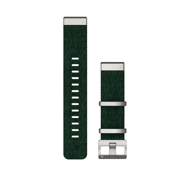 Óraszíj Garmin 22 mm fenyőzöld nylon, ezüst csat (QuickFit) MARQ
Okosórához