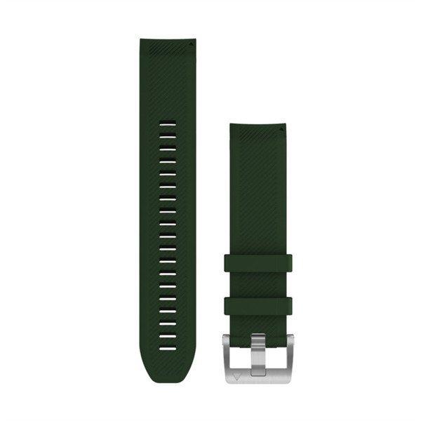 Óraszíj Garmin 22 mm fenyőzöld szilikon, ezüst csat (QuickFit) MARQ
Okosórához