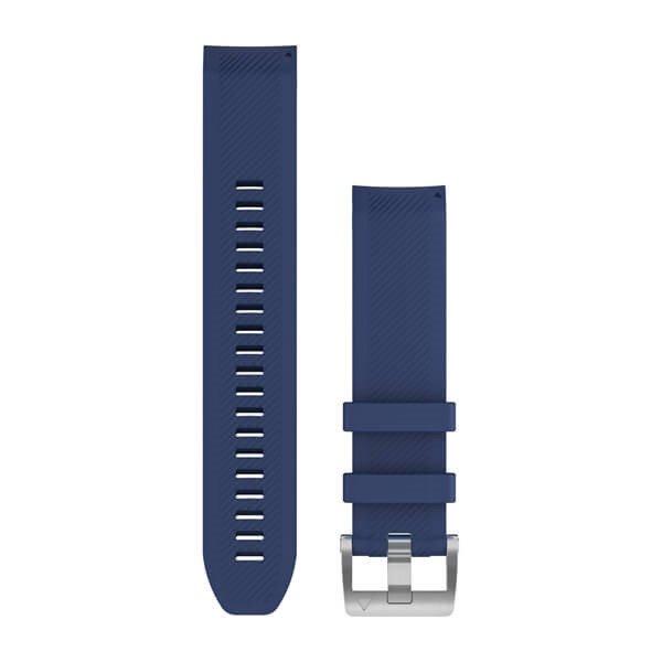 Óraszíj Garmin 22 mm tengerész kék szilikon, ezüst csat (QuickFit) MARQ
Okosórához