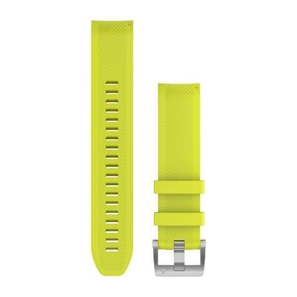 Óraszíj Garmin 22mm citromsárga szilikon, ezüst csattal (QuickFit) MARQ
Okosórához
