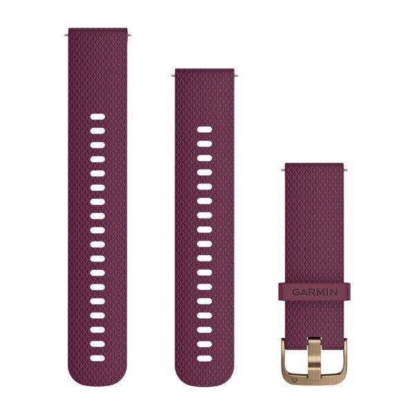 Óraszíj Garmin 20 mm bogyó szilikon, light gold csat (Quick Release) Vivomove
HR Okosórához