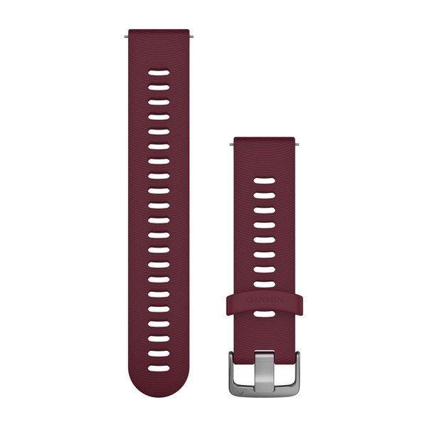 Óraszíj Garmin 20 mm cseresznye szilikon, rozsdamentes csat (Quick Release)
Forerunner 645 Okosórához