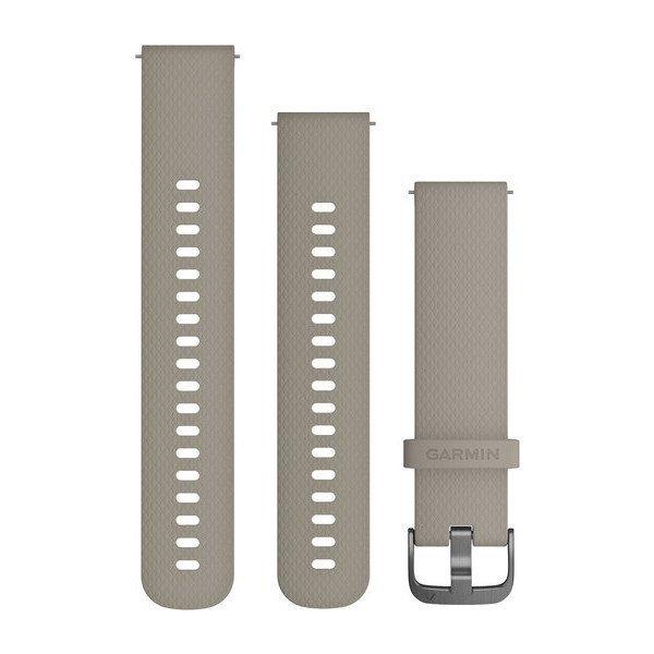Óraszíj Garmin 20 mm homokkő szilikon, szürke csat (Quick Release) Vivomove
HR Okosórához