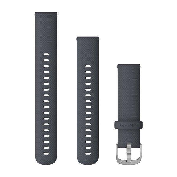Óraszíj Garmin 18 mm gránit kék szilikon, ezüst csat (Quick Release)
Vivomove 3S 195 mm Okosórához