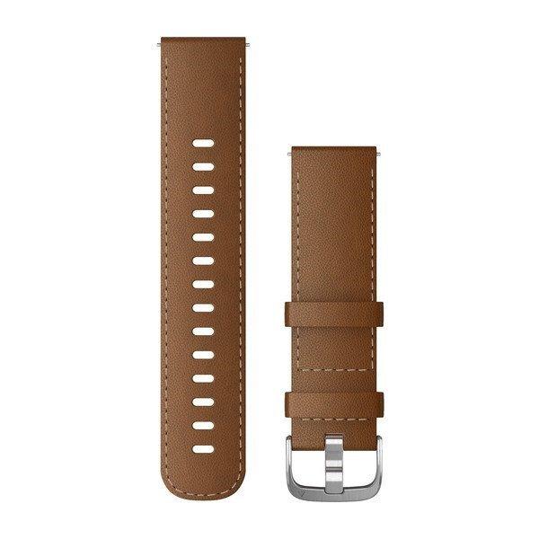 Óraszíj Garmin 22 mm barna bőr, ezüst csat (Italian Leather) (Quick Release)
Vívoactive 4 130-200 mm Okosórához