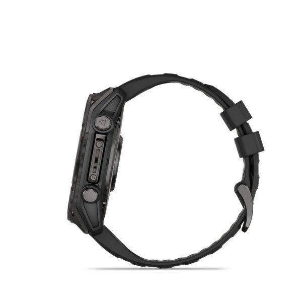 Garmin fenix 8 51mm AMOLED Sapphire, karbonszürke DLC titanium,
fekete/sötétszürke szilikon szíjjal (ED XD) Okosóra