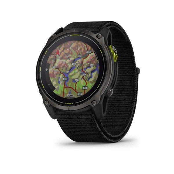 Garmin Enduro 3 51mm SOLAR Sapphire, karbonszürke DLC Titánium fekete UltraFit
nejlon szíjjal (ED XD) Okosóra