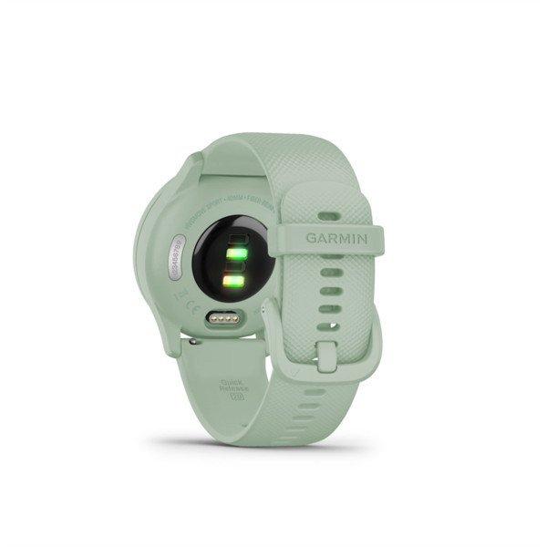 Garmin vívomove Sport cool mint Okosóra szilikon szíjjal ezüst órakerettel