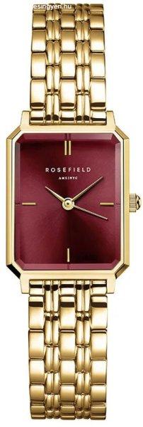 Rosefield Octagon XS Burgundy Sunray Steel Gold OBGSG-O83