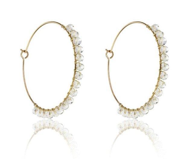 Marc Malone Divatos aranyozott karika fülbevaló Naomi White Earrings
MCE23029G