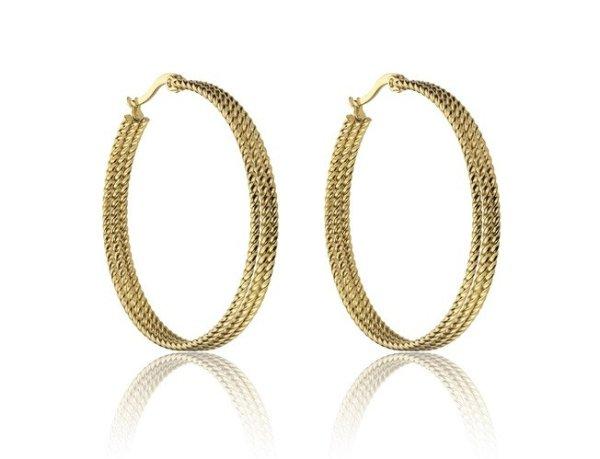 Marc Malone Jellegzetes karika fülbevaló Zoe Gold Earrings MCE23015G