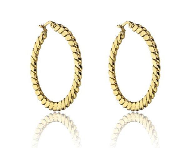 Marc Malone Aranyozott karika fülbevaló Hannah Gold Earrings MCE23016G