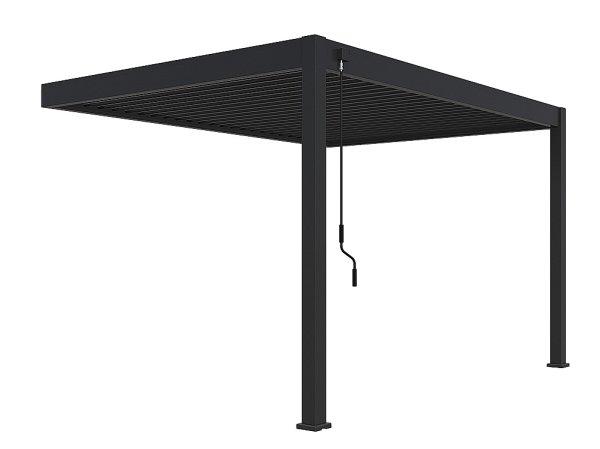 Kerti alumínium pergola falra 4x3 m (antracit)