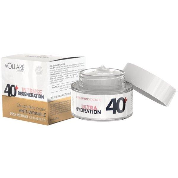 Vollaré age creator 40+ hyaluronsavas, e-vitaminos és retinolos
bőrhidratáló arckrém 50 ml