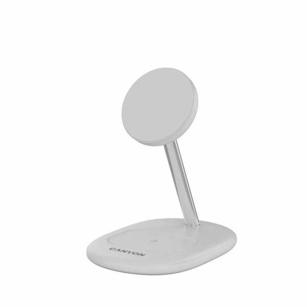 Canyon WCS-205 2-in-1 Wireless Charging Stand On Power 205 White