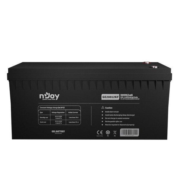 NJOY akkumulátor - GE15012KF (12V/200Ah, T11, zárt, gondozás mentes, GEL)