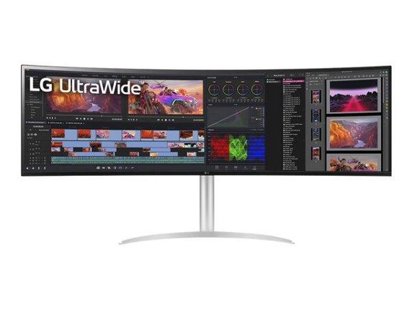 LG Monitor 49" - 49WL95C-WE (IPS; Ívelt; HDR; 32:9; Dual QHD 5120x1440;
144Hz, 5ms; 400cd; HDMI; DP; USB-C; Spk; Mag)