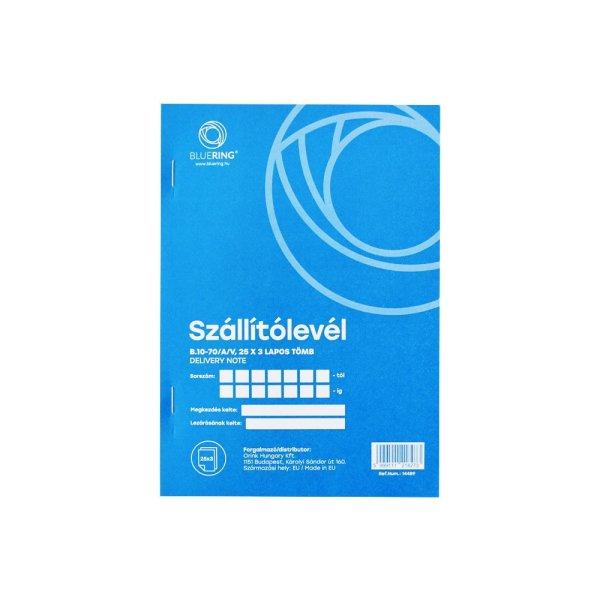 Szállítólevél A5, 25x3 lapos B.10-70/A/V Bluering®