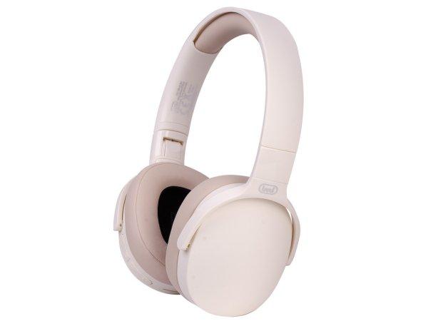 Trevi DJ 12E45 BT CREAM Digitális sztereó Bluetooth DJ fejhallgató,
beépített médialejátszóval és FM rádióval