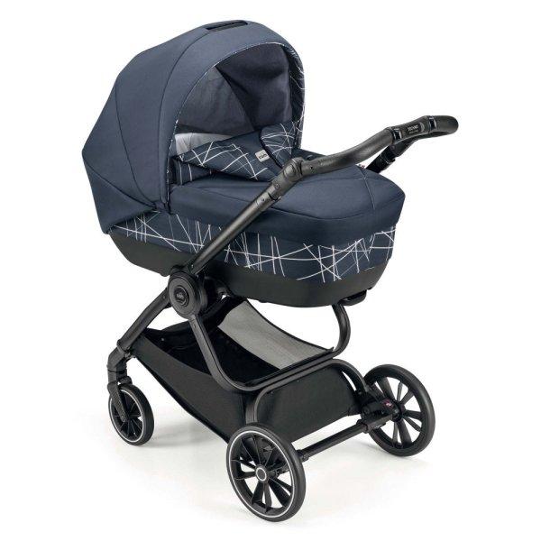 CAM Techno Deluxe babakocsi szett Levante 567 fekete vázzal V90S Area
hordozóval MTB